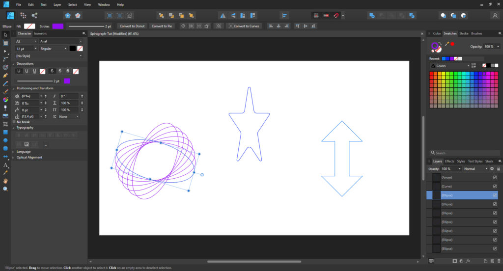 Make A Spirograph Effect in Affinity Designer In 2 Steps